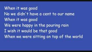 Flipsyde - When It Was Good (Lyrics)