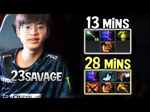 How 12,000 MMR play URSA w/ 912+ GPM - 23savage putting 23 KILLS DOTA 2