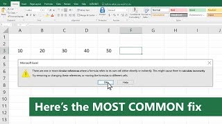 Circular references in Excel: What they are and how to fix them