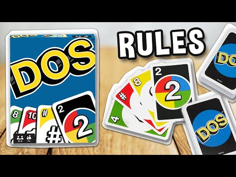 How to play DOS card game (official rules, instructions and gameplay) | boardgamesTV x MATTEL x UNO