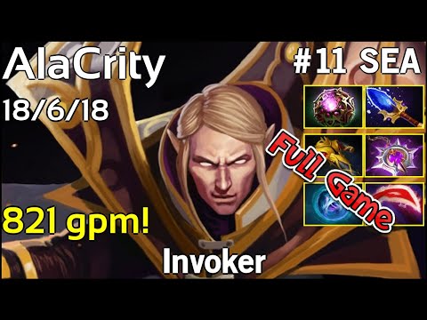 AlaCrity Invoker - Dota 2 Full Game