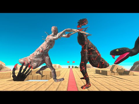 Fighting On Blacks Scourge & Snake - Animal Revolt Battle Simulator