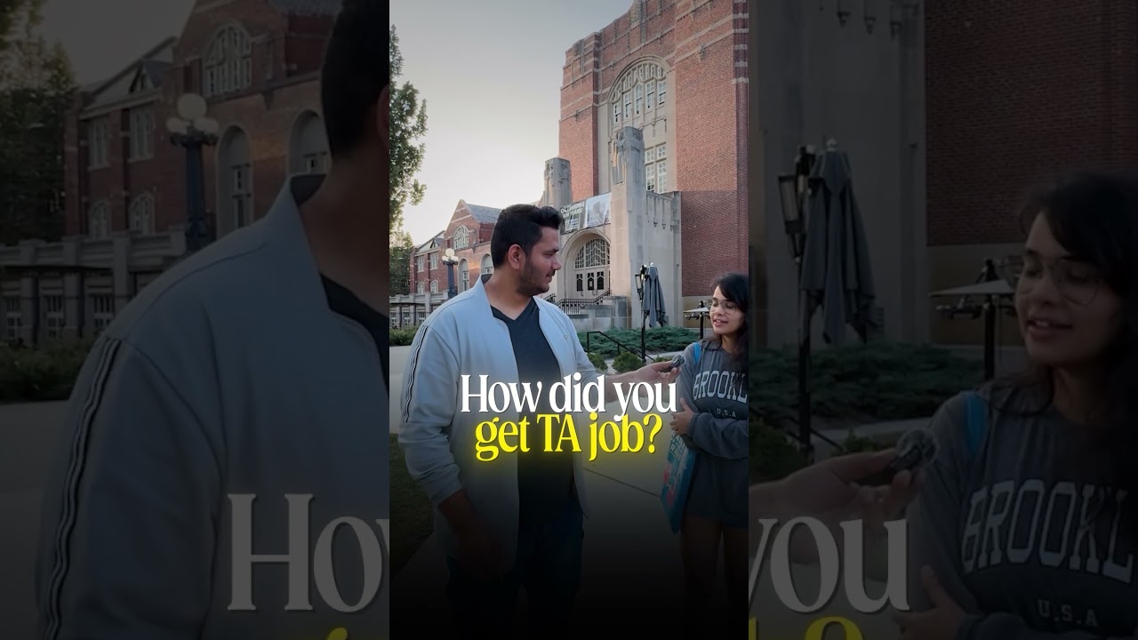 This is how she got Teaching assistant on-campus job 🔍