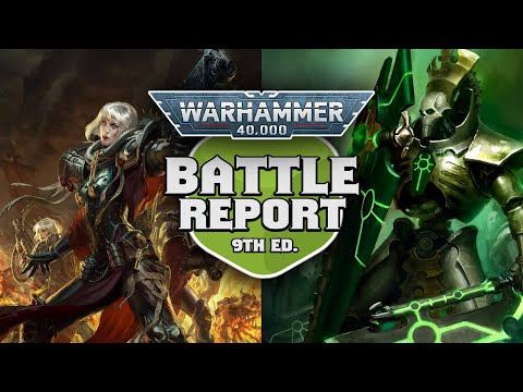 Sisters of Battle vs Necrons Warhammer 40k Battle Report Ep 95