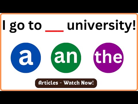 Articles In English Grammar - A, An & The | Grammar Test | English MasterClass | Learn English