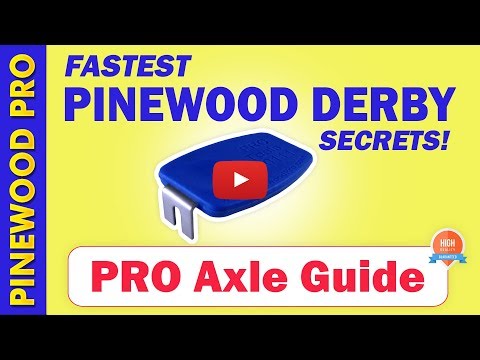 Pinewood Derby Axle Installation - PRO Axle Guide Tool