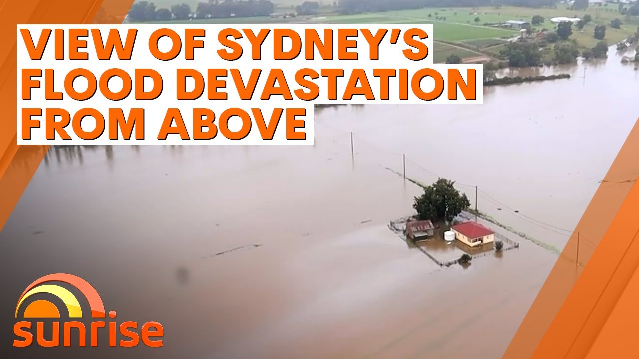 Sydney flood: touring the devastation from above | 7NEWS