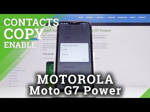 How to Copy Contacts from SIM to MOTOROLA Moto G7 Power Memory – Relocate Contact List