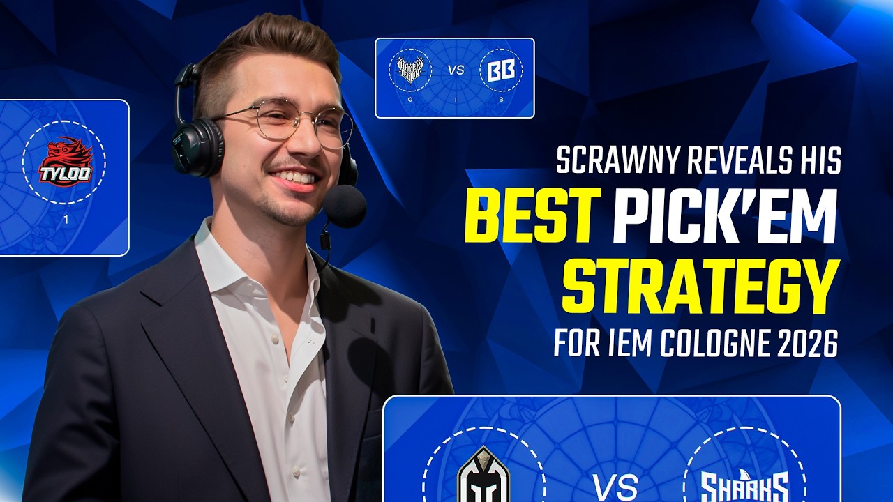 Scrawny Reveals His Best Pick&rsquo;Em Strategy for IEM Cologne 2026 #skinclub