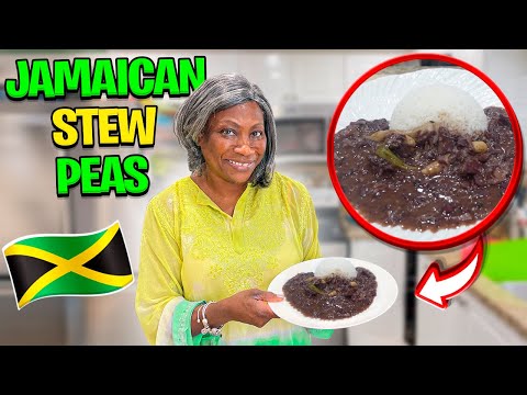 How To Make Authentic Jamaican Stew Peas With Stew Beef |Mama Joan's House|