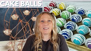 How to make CAKE POPS with the BABYCAKES CAKE POP MAKER! | Turn cake pops into CAKE BALLS!
