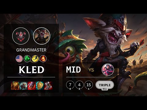 Kled Mid vs Irelia - NA Grandmaster Patch 11.6