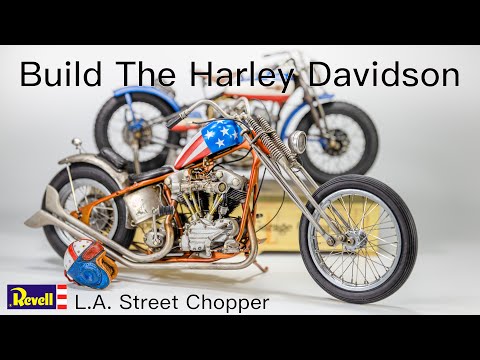 Build The Revell Harley Davidson L.A. street chopper