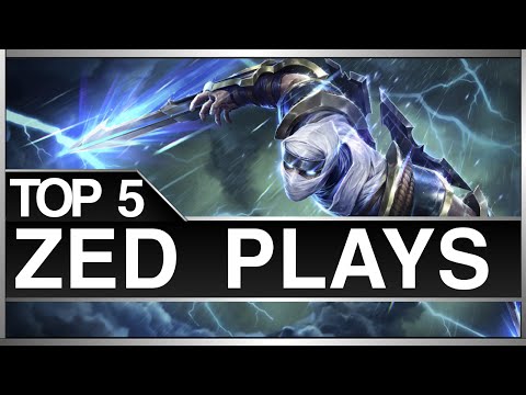 Top 5 ZED Plays | LCS & Worlds Montage feat. Bjergsen, xPeke, Alex Ich, Pobelter & Ggoong