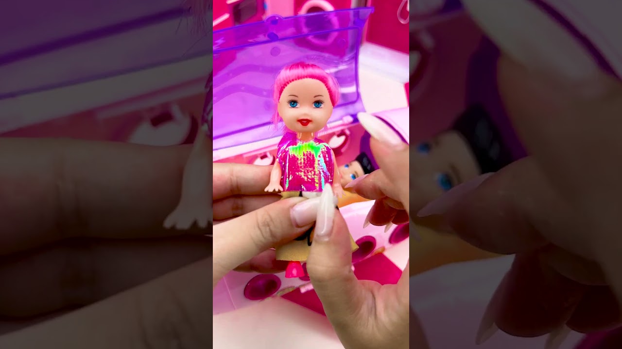 Satisfying With Unboxing Doll Airplane Set Toys, ASMR Video #shorts