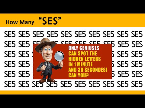 Only Geniuses Can Spot the Hidden 'SES' Among the 'SE5' in 1 Minute 30 Seconds! Can You?