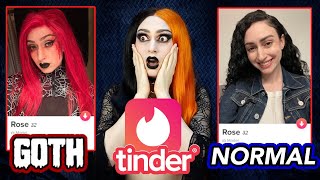 GOTH VS. NORMAL TINDER EXPERIMENT 😮