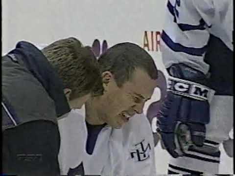 Gary Roberts vs Todd Harvey & Brad Stuart hit on Alexander Mogilny