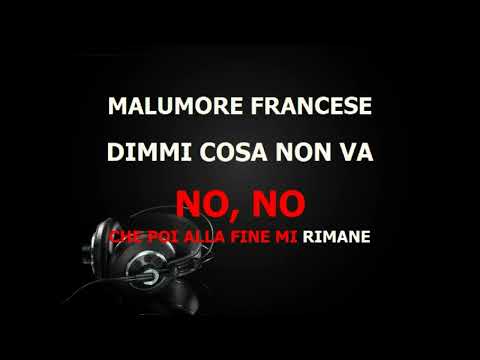 MALUMORE FRANCESE MICHELE BRAVI CARLA BRUNI BASE KARAOKE DEVOCALIZZATA