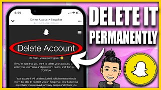 How to Delete Snapchat Account (2024) | DELETE My Snapchat Account (Permanently)