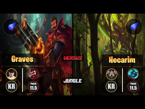 Clid GRAVES (Jungle) [Phase Rush] VS HECARIM - Challenger KR Patch 11.5