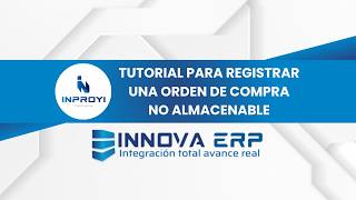 Órdenes de Compra No Almacenables