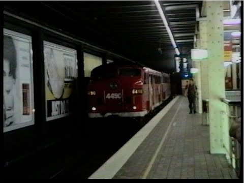 Australian diesel locomotives working through  the Sydney Underground network - 1992