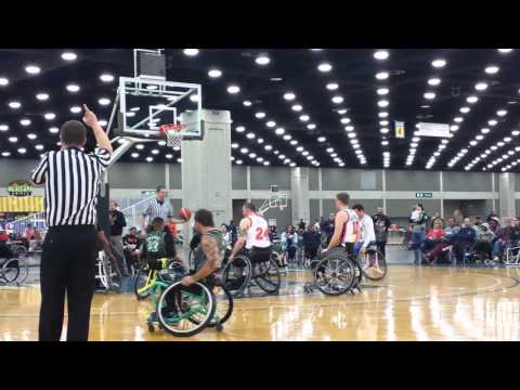 Wheelchair basketball New York Rollin Knicks Vs Rogue Valley Scorpions  2016 NWBT FINAL
