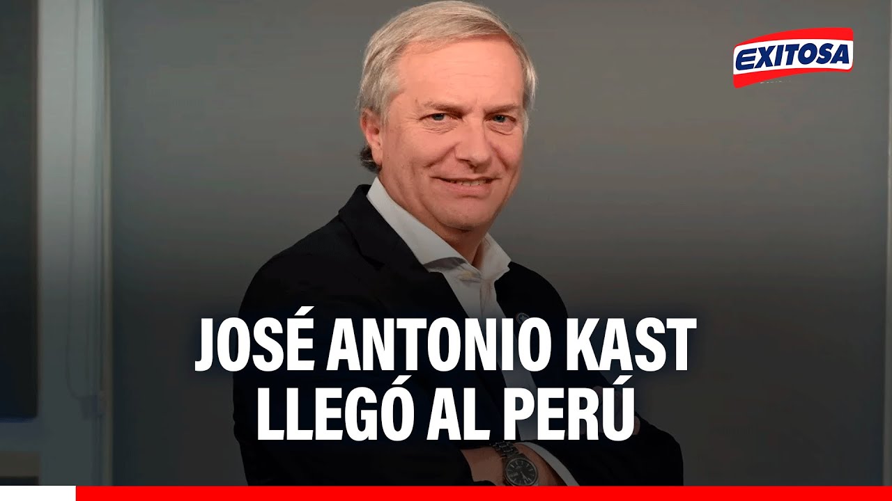🔴🔵 José Antonio Kast: Presidente electo de Chile llegó al Perú para reunirse con José Jerí