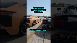 Lexus LFA v Porsche Carrera GT: V10 SOUND TEST!