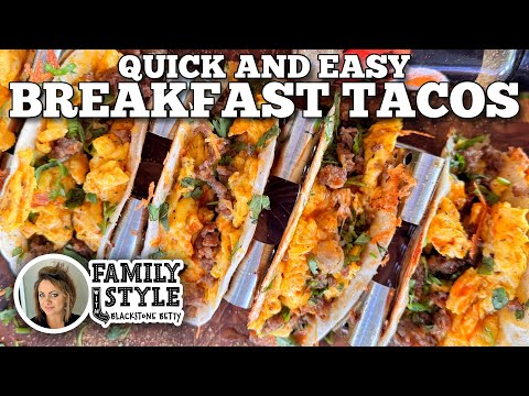 Betty's Breakfast Tacos on the Blackstone Griddle