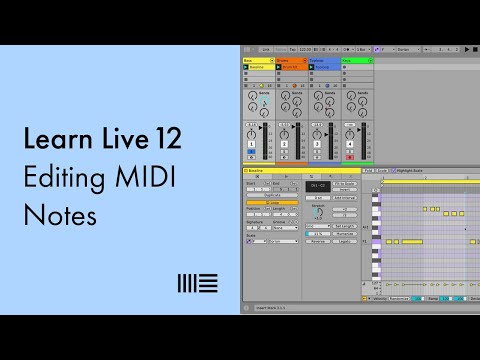 Learn Live 12: Editing MIDI Notes