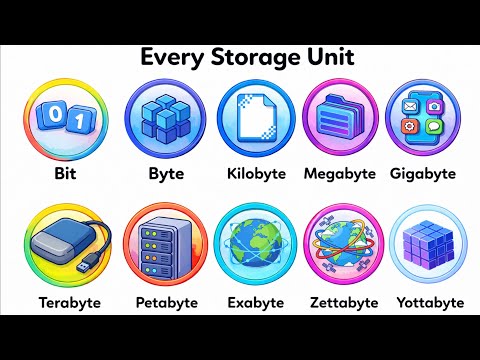 Every digital storage unit in 11 minutes