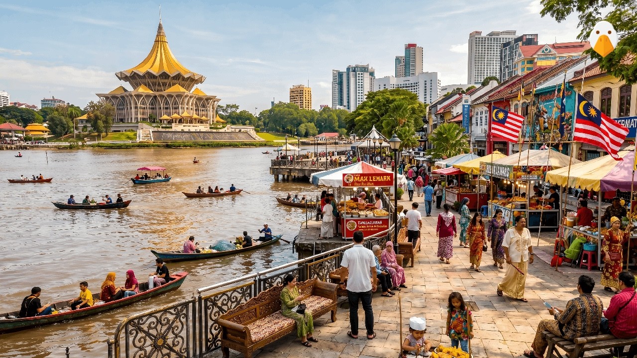 Kuching, Sarawak🇲🇾 Is This the Most Relaxing City in Malaysia? (4K HDR)