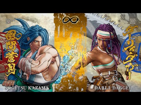 Samurai Shodown Gameplay: Sogetsu Kazama vs Darli Dagger