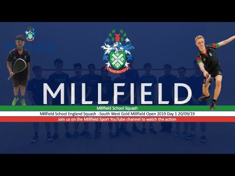 Millfield School England Squash - South West Gold Millfield Open 2019 Day 1 20/09/19