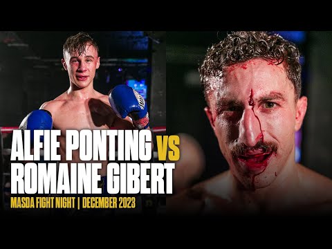 🔪🩸 BRUTAL STOPPAGE!! Alfie Ponting vs Romain Gibert | MASDA Fight Night | December 2023
