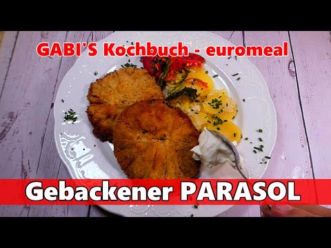 Prepare baked Parasol, fine forest mushrooms quickly and easily