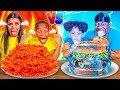 FROZEN VS HOT FOOD CHALLENGE The Prince Family Clubhouse