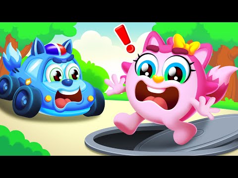 Dangerous Manhole Cover | Police Cartoon | Safety Cartoon | Sheriff Lupy - Kids Cartoon