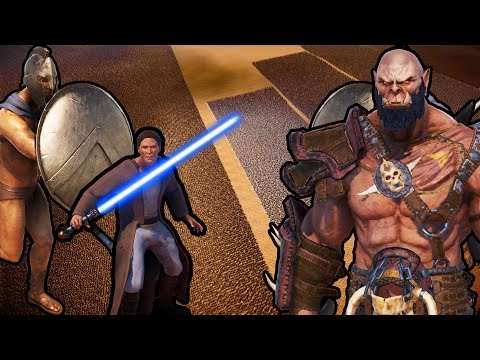20,000,000 ORC WARRIORS vs 60,000 JEDI KNIGHTS + 200,000 SPARTANS | UEBS 2
