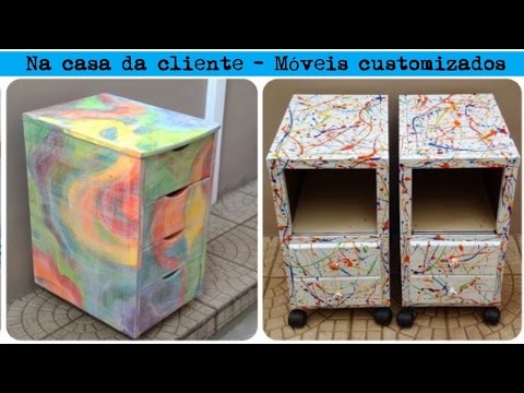 Na CASA DA CLIENTE, tudo que eu fiz!!! Decoração - Móveis customizados