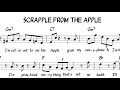"Scrapple from the Apple" with Lyrics/Words on Head & Solo - Charlie Parker, Lyrics Anthony Proveaux