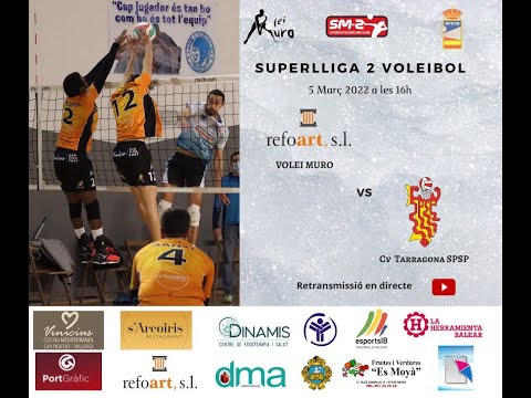 Transmisión en Directo 📺🔴 Reforart, s.l. CV MURO vs CV TARRAGONA SPSP  // SM-2 🏐 // 21-22//