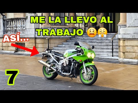 7 Voy al trabajo con ZXR Zombie desmontada y MAL. UN DESASTRE DE VÍDEO