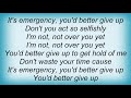 Atb - Better Give Up Lyrics