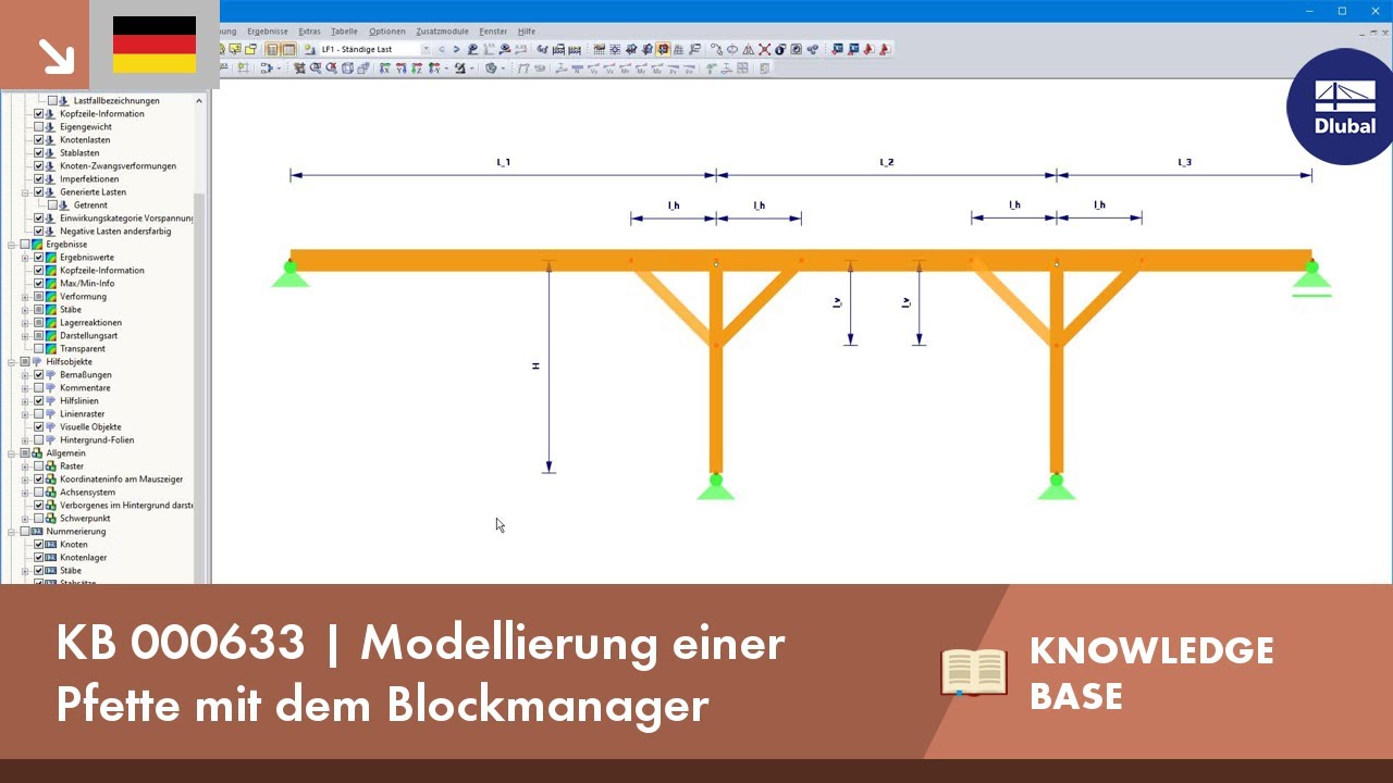 KB 000633 | Modellierung einer Pfette mit dem Blockmanager