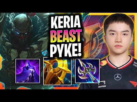 KERIA IS A BEAST WITH PYKE! | T1 Keria Plays Pyke Support vs Shen!  Season 2025