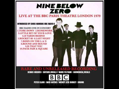 NINE BELOW ZERO - LIVE AT THE BBC PARIS THEATRE LONDON 1979