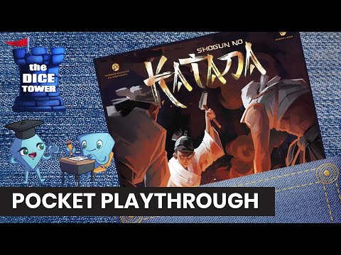 Shogun No Katana Board Game - Pocket Playthrough with Stella & Tarrant.